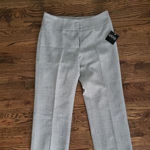 Size 6 Kasper Gray Tweed Lined Dress Trousers